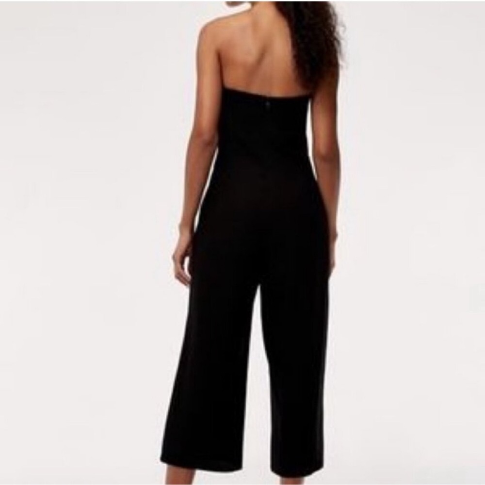 Babaton Roshan Black Strapless Crepe Jumpsuit Chic Minimalist Evening Party 4 - Picture 2 of 12